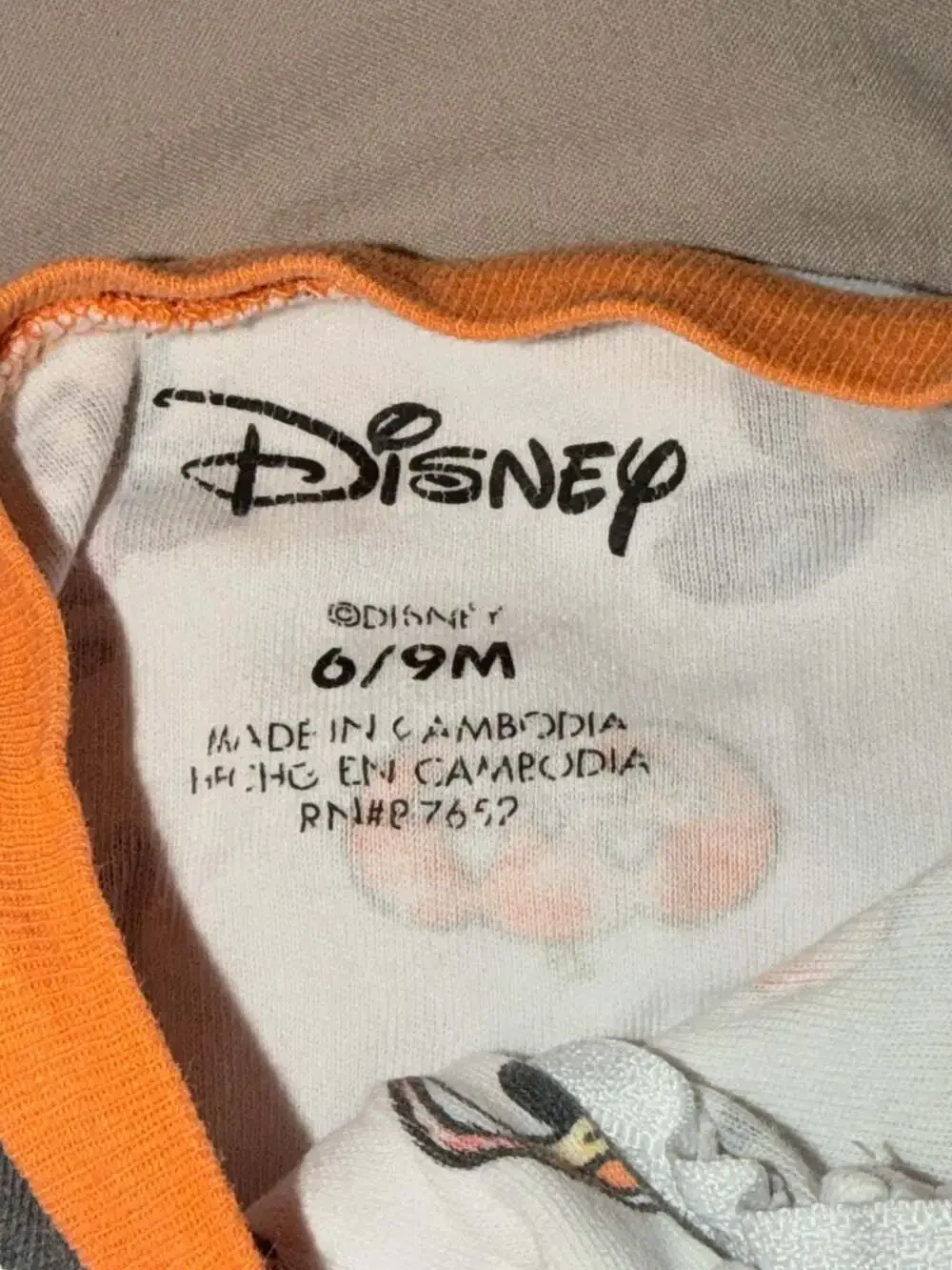 Vintage Disney Baby Mickey Mouse and Friends Halloween Footie Sleeper Pajamas 6-